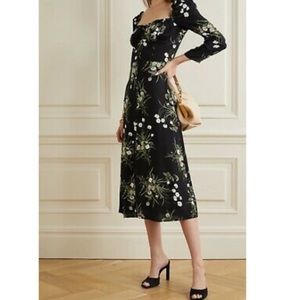 COPY - Reformation Fairway Floral-Print Crepe Midi Dress - reserved